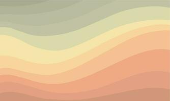 verde e arancia astratto sfondo con onda illustrazione vettore
