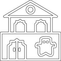 fantasma castello vettore icona
