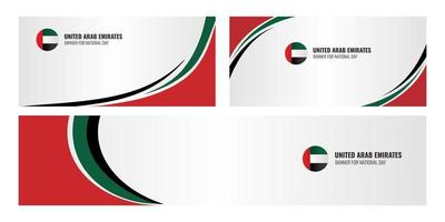 banner di intestazione modello vettoriale per gli Emirati Arabi Uniti festeggiano