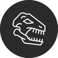 dinosauro fossile vettore icona