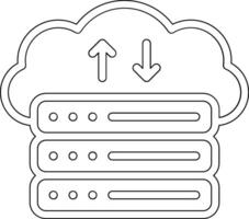 icona del vettore di web hosting