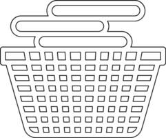 lavanderia cestino vettore icona