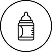 latte bottiglia vettore icona