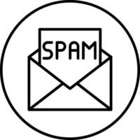 spam e-mail vettore icona