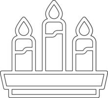 icona del vettore di candela