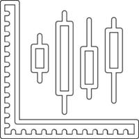 candeliere grafico vettore icona