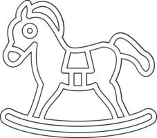 giocattolo cavallo vettore icona