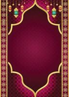 eid al-Fitr mubarak, Ramadan kareem, islamico saluto carta sfondo impostato con lusso elegante modello vettore