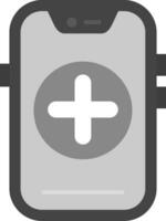 Inserisci grigio scala icona vettore