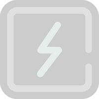 elettricità grigio scala icona vettore