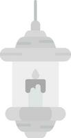 candele grigio scala icona vettore