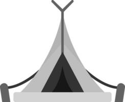 tenda grigio scala icona vettore