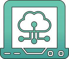 icona del vettore di cloud computing