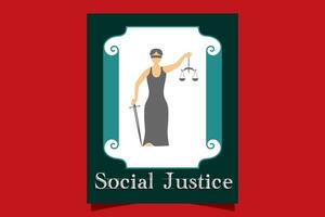 sociale giustizia o umano diritti. vettore