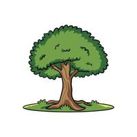 albero con radici vettore illustrazione