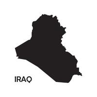 nazione carta geografica di Iraq vettore