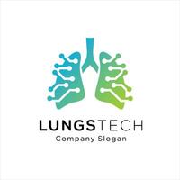 umano polmoni logo disegni modello, polmoni tecnologia logo design vettore, respiratorio sistema logo design vettore