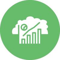 nube statistiche vettore icona