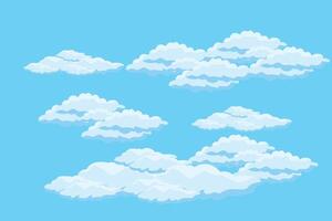nube cielo scena sfondo vettore semplice nube illustrazione modello design