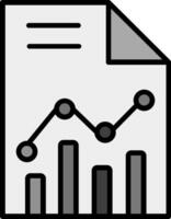 statistiche carta vettore icona