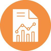 statistiche carta vettore icona