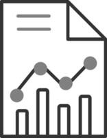 statistiche carta vettore icona