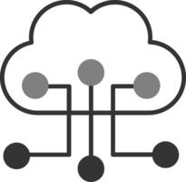 nube configurazione vettore icona