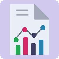 statistiche carta vettore icona