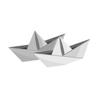 barchette di carta origami vettore