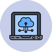 icona del vettore di cloud computing