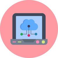 icona del vettore di cloud computing