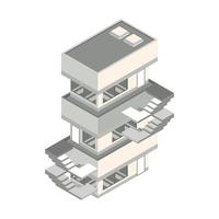 costruire scale esterno vettore