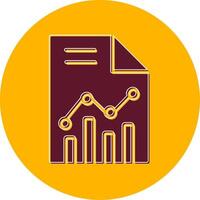 statistiche carta vettore icona