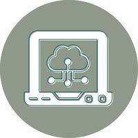 icona del vettore di cloud computing