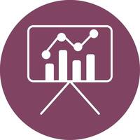 statistiche presentazione vettore icona