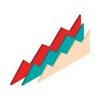 grafico dei profitti aziendali vettore