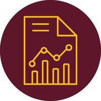 statistiche carta vettore icona