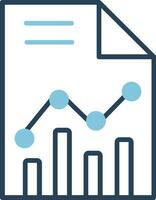 statistiche carta vettore icona