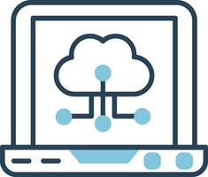 icona del vettore di cloud computing