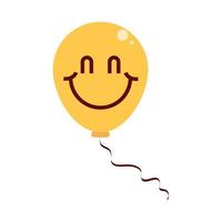 sorriso a palloncino emoji vettore