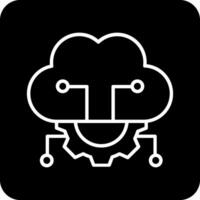 nube server impostazioni vettore icona
