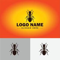 formica logo insetti icona azienda marca attività commerciale formica logo modello modificabile vettore