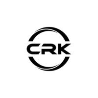 crk lettera logo disegno, ispirazione per un' unico identità. moderno eleganza e creativo design. filigrana il tuo successo con il Impressionante Questo logo. vettore