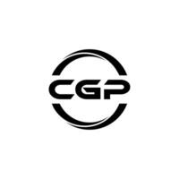 cgp lettera logo disegno, ispirazione per un' unico identità. moderno eleganza e creativo design. filigrana il tuo successo con il Impressionante Questo logo. vettore