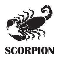 scorpione icona logo vettore design modello