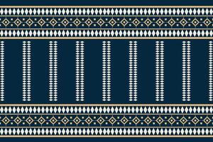 etnico ikat tessuto modello geometrico stile.africano ikat ricamo etnico orientale modello blu sfondo. astratto, illustrazione. trama, abbigliamento, cornice, decorazione, motivo. vettore