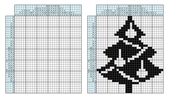 giapponese cruciverba puzzle. bambini e adulto matematico mosaico. nonogramma. logica puzzle gioco. digitale rebus. vettore illustrazione