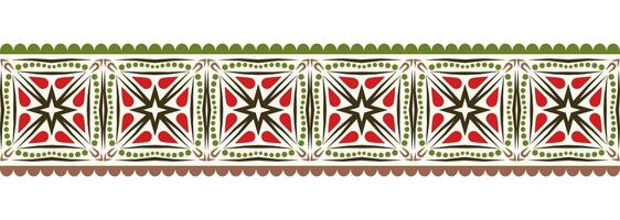 confine linea senza soluzione di continuità sfondo. decorativo design senza soluzione di continuità ornamentale mosaico confine modello. islamico, indiano, Arabo motivi. astratto fiore. vettore illustrazione