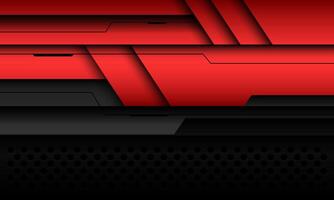 astratto metallico rosso grigio informatica nero linea design moderno futuristico tecnologia sfondo vettore