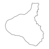 taranaki regione carta geografica, amministrativo divisione di nuovo zelanda. vettore illustrazione.